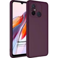 Microsonic Xiaomi Redmi 12C Groovy Soft Mor Kılıf