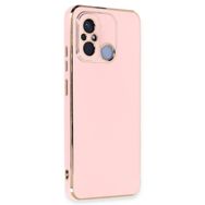 Microsonic Xiaomi Redmi 12C Olive Plated Pembe Kılıf