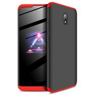 Microsonic Xiaomi Redmi 8A Double Dip 360 Protective Siyah Kırmızı Kılıf