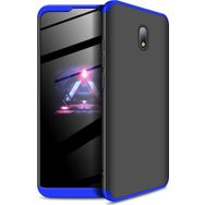 Microsonic Xiaomi Redmi 8A Double Dip 360 Protective Siyah Mavi Kılıf