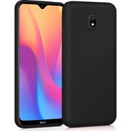 Microsonic Xiaomi Redmi 8A Matte Silicone Siyah Kılıf