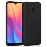 Microsonic Xiaomi Redmi 8A Matte Silicone Siyah Kılıf