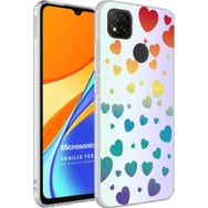 Microsonic Xiaomi Redmi 9C Braille Feel Desenli Heart Kılıf