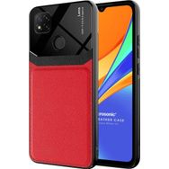 Microsonic Xiaomi Redmi 9C Uniq Leather Kırmızı Kılıf