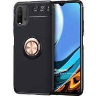 Microsonic Xiaomi Redmi 9T Kickstand Ring Holder Siyah Kılıf