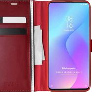 Microsonic Xiaomi Redmi K20 Delux Leather Wallet Kırmızı Kılıf