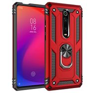 Microsonic Xiaomi Redmi K20 Military Ring Holder Kırmızı Kılıf