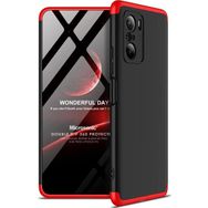 Microsonic Xiaomi Redmi K40 Double Dip 360 Protective Siyah Kırmızı Kılıf