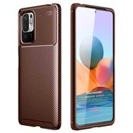 Microsonic Xiaomi Redmi Note 10 5G Legion Series Kahverengi Cep Telefonu Kılıfı