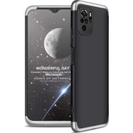 Microsonic Xiaomi Redmi Note 10 Double Dip 360 Protective Siyah Gri Cep Telefonu Kılıfı