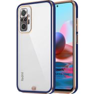 Microsonic Xiaomi Redmi Note 10 Laser Plated Soft Lacivert Kılıf
