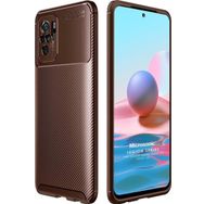 Microsonic Xiaomi Redmi Note 10 Legion Series Kahverengi Kılıf