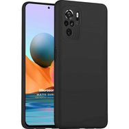Microsonic Xiaomi Redmi Note 10 Matte Silicone Siyah Kılıf