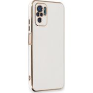 Microsonic Xiaomi Redmi Note 10 Olive Plated Beyaz Kılıf