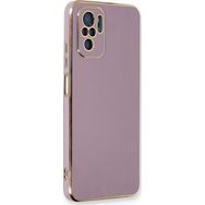 Microsonic Xiaomi Redmi Note 10 Olive Plated Lila Kılıf