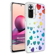 Microsonic Xiaomi Redmi Note 10 Pro Braille Feel Desenli Heart Kılıf