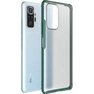 Microsonic Xiaomi Redmi Note 10 Pro Frosted Frame Yeşil Kılıf