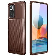 Microsonic Xiaomi Redmi Note 10 Pro Legion Series Kahverengi Cep Telefonu Kılıfı