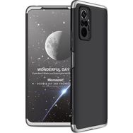 Microsonic Xiaomi Redmi Note 10 Pro Max Double Dip 360 Protective Siyah Gri Cep Telefonu Kılıfı