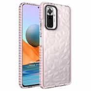 Microsonic Xiaomi Redmi Note 10 Pro Max Prism Hybrid Pembe Cep Telefonu Kılıfı
