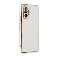 Microsonic Xiaomi Redmi Note 10 Pro Olive Plated Beyaz Cep Telefonu Kılıfı