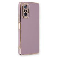Microsonic Xiaomi Redmi Note 10 Pro Olive Plated Lila Kılıf