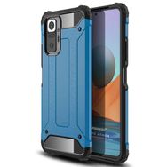 Microsonic Xiaomi Redmi Note 10 Pro Rugged Armor Mavi Cep Telefonu Kılıfı