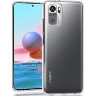 Microsonic Xiaomi Redmi Note 10 Transparent Soft Beyaz Kılıf