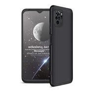 Microsonic Xiaomi Redmi Note 10S Double Dip 360 Protective Siyah Kılıf