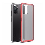 Microsonic Xiaomi Redmi Note 10S Frosted Frame Kırmızı Kılıf