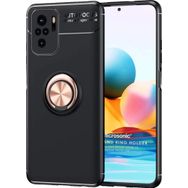 Microsonic Xiaomi Redmi Note 10S Kickstand Ring Holder Siyah Kılıf