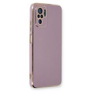 Microsonic Xiaomi Redmi Note 10S Olive Plated Lila Cep Telefonu Kılıfı