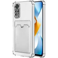 Microsonic Xiaomi Redmi Note 11 Card Slot Shock Şeffaf Cep Telefonu Kılıfı