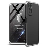 Microsonic Xiaomi Redmi Note 11 Double Dip 360 Protective Siyah Gri Cep Telefonu Kılıfı