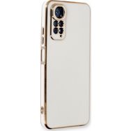 Microsonic Xiaomi Redmi Note 11 Olive Plated Beyaz Kılıf