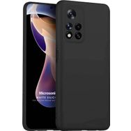 Microsonic Xiaomi Redmi Note 11 Pro Plus Matte Silicone Siyah Kılıf