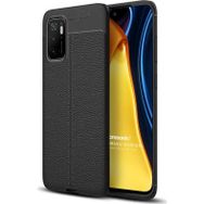 Microsonic Xiaomi Redmi Note 11 SE Deri Dokulu Silikon Siyah Cep Telefonu Kılıfı