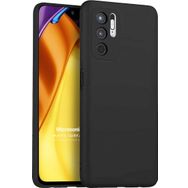 Microsonic Xiaomi Redmi Note 11 SE Matte Silicone Siyah Kılıf