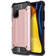 Microsonic Xiaomi Redmi Note 11 SE Rugged Armor Rose Gold Cep Telefonu Kılıfı