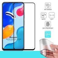 Microsonic Xiaomi Redmi Note 11 Seramik Matte Flexible Siyah Ekran Koruyucu