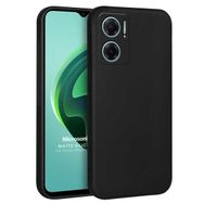 Microsonic Xiaomi Redmi Note 11E Matte Silicone Siyah Kılıf