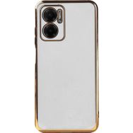 Microsonic Xiaomi Redmi Note 11E Olive Plated Beyaz Cep Telefonu Kılıfı