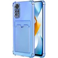 Microsonic Xiaomi Redmi Note 11S Card Slot Shock Mavi Cep Telefonu Kılıfı