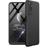 Microsonic Xiaomi Redmi Note 11S Double Dip 360 Protective Siyah Cep Telefonu Kılıfı
