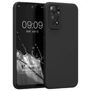 Microsonic Xiaomi Redmi Note 11S Matte Silicone Siyah Kılıf