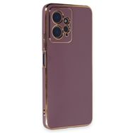 Microsonic Xiaomi Redmi Note 12 4G Olive Plated Lila Cep Telefonu Kılıfı