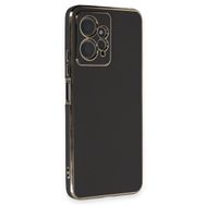 Microsonic Xiaomi Redmi Note 12 4G Olive Plated Siyah Cep Telefonu Kılıfı