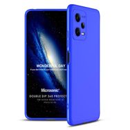 Microsonic Xiaomi Redmi Note 12 Double Dip 360 Protective Mavi Cep Telefonu Kılıfı