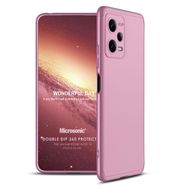 Microsonic Xiaomi Redmi Note 12 Double Dip 360 Protective Rose Gold Cep Telefonu Kılıfı