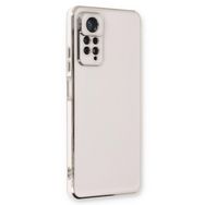 Microsonic Xiaomi Redmi Note 12 Pro 4G Olive Plated Beyaz Cep Telefonu Kılıfı